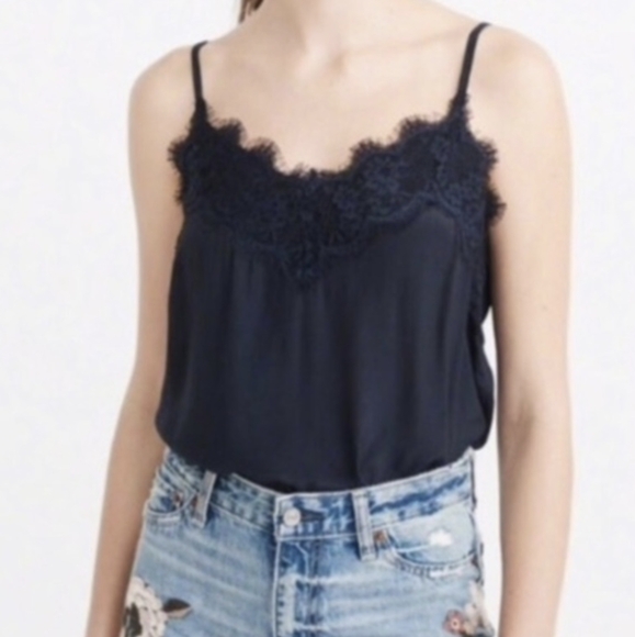 A&F Lace Trim Camisole Top - Picture 2 of 5